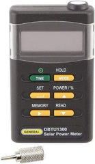 General - LCD Display Power Meter - Includes Batteries, Carrying Case, Tripod Mounting Screw, User Manual - Eagle Tool & Supply