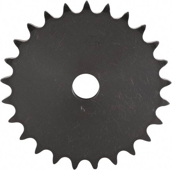 U.S. Tsubaki - 39 Teeth, 1/2" Chain Pitch, Chain Size 40, "A" Plate Roller Chain Sprocket - 19/32" Bore Diam, 6.214" Pitch Diam, 6.49" Outside Diam - Eagle Tool & Supply