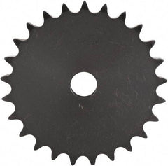 U.S. Tsubaki - 27 Teeth, 1" Chain Pitch, Chain Size 80, "A" Plate Roller Chain Sprocket - 1-3/16" Bore Diam, 8.614" Pitch Diam, 9.16" Outside Diam - Eagle Tool & Supply