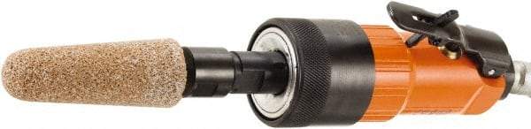 Dotco - 6mm Collet, Straight Handle, Air Straight Die Grinder - 18,000 RPM, Front Exhaust, 38 CFM, 0.9 hp, 90 psi, 6.3mm Inlet - Eagle Tool & Supply