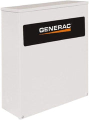 Generac Power - 3 Phase, 120/240 Input Volt, 400 Amp, Automatic Transfer Switch - 3R NEMA Rated, Aluminum, 24 Inch Wide x 10 Inch Deep x 36.1 Inch High, Automatic Exerciser, Electrically Operated - Eagle Tool & Supply