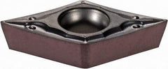 Iscar - DCMT3-0 PF Grade IC806 Carbide Turning Insert - TiAlN Finish, 55° Diamond, 3/8" Inscr Circle, 5/32" Thick, 0.008" Corner Radius - Eagle Tool & Supply