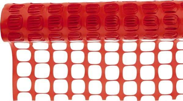 Tenax - 50' Long x 4' High, Orange Snow Guard & Sand Barrier Fence - 1-3/4" x 1-3/4" Mesh - Eagle Tool & Supply