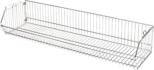 Quantum Storage - 14" Wide, Open Shelving Accessory/Component - Chrome, Chrome Finish, 36" Long, Use with Wire Shelving Units - Eagle Tool & Supply