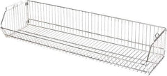 Quantum Storage - 14" Wide, Open Shelving Accessory/Component - Chrome, Chrome Finish, 36" Long, Use with Wire Shelving Units - Eagle Tool & Supply