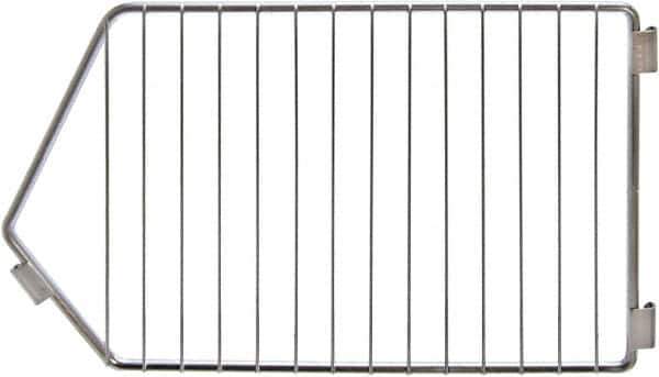 Quantum Storage - 9" Wide, Open Shelving Accessory/Component - Chrome, Chrome Finish, 14" Long, Use with 14" Width Modular Stacking Baskets - Eagle Tool & Supply