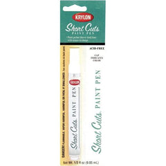 Krylon - 0.33 oz White Gloss Finish Paint Pen - Pen, Direct to Metal, 500 gL VOC Compliance - Eagle Tool & Supply