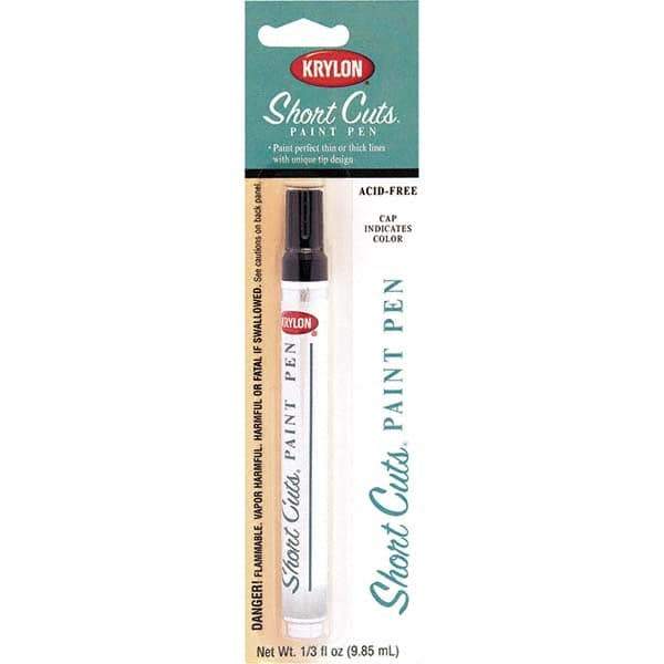 Krylon - 0.33 oz Black Gloss Finish Paint Pen - Pen, Direct to Metal, 565 gL VOC Compliance - Eagle Tool & Supply