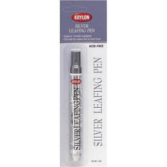 Krylon - 0.33 oz Silver Metallic Finish Paint Pen - Leafing, Direct to Metal, 875 gL VOC Compliance - Eagle Tool & Supply