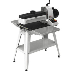 Jet - 5" Diam x 18" Long, Single Phase Floor Drum Sanding Machine - 1/32" Sanding Depth, 1/32 to 3" Thick x 32" Wide Workpiece - Eagle Tool & Supply