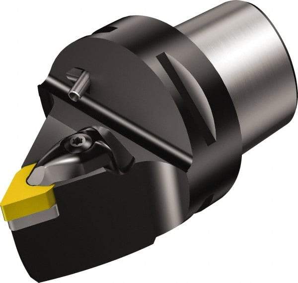 Sandvik Coromant - Neutral Cut, Size C8, DNMG 442 Insert Compatiblity, Modular Turning & Profiling Cutting Unit Head - 0.5mm Ctr to Cutting Edge, 80mm Head Length, Through Coolant, Series T-Max P - Eagle Tool & Supply