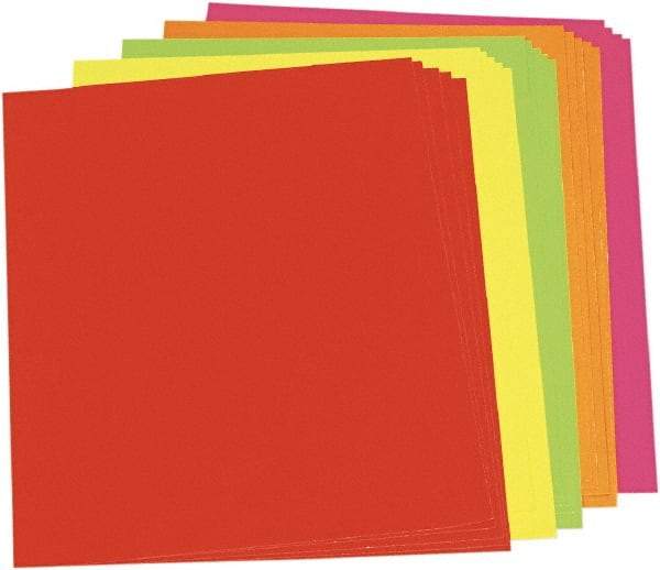 Pacon - Neon Color Poster Board, 28 x 22", Green/Orange/Pink/Red/Yellow 25/Ctn, Poster Board - Use with Easel Stands, Tabletops or Any Supporting Surface - Eagle Tool & Supply