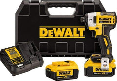 DeWALT - 20 Volt, 1/4" Drive, 20, 125, 152 Ft/Lb Torque, Cordless Impact Driver - 1000, 2800, 3250 RPM, 2 Lithium-Ion Batteries Included - Eagle Tool & Supply