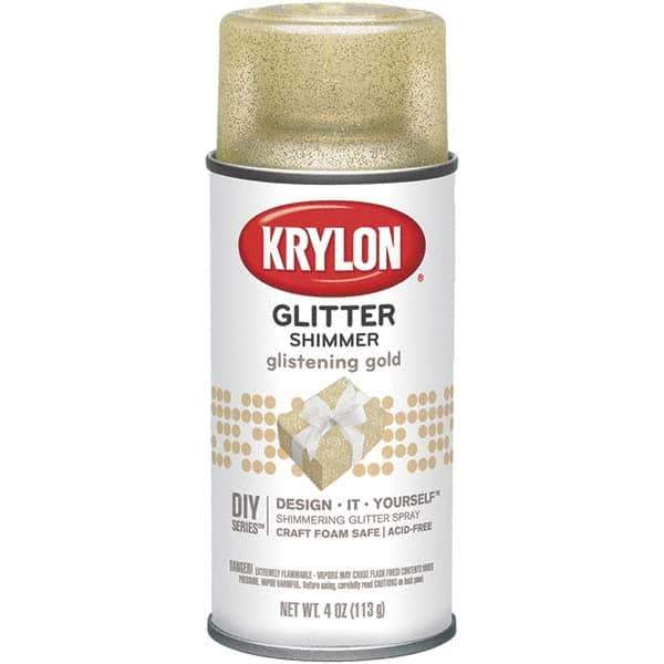 Krylon - Glistening Gold, Glitter, Craft Paint Spray Paint - 4 oz Container - Eagle Tool & Supply