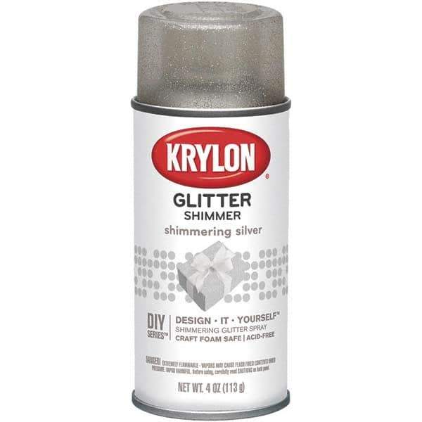 Krylon - Shimmering Silver, Glitter, Craft Paint Spray Paint - 4 oz Container - Eagle Tool & Supply