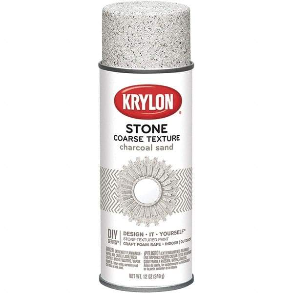 Krylon - Charcoal Sand, Textured, Craft Paint Spray Paint - 12 oz Container - Eagle Tool & Supply
