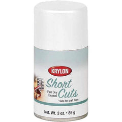 Krylon - White, Flat, Enamel Spray Paint - 3 oz Container - Eagle Tool & Supply
