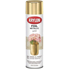 Krylon - Gold Foil, Gloss, Metallic Spray Paint - 8 oz Container - Eagle Tool & Supply