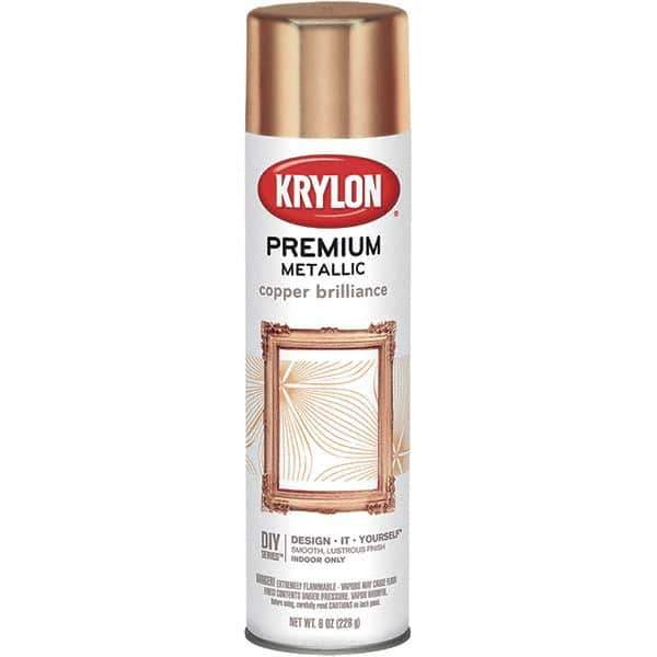 Krylon - Copper Brilliance (Color), Gloss, Metallic Spray Paint - 8 oz Container - Eagle Tool & Supply