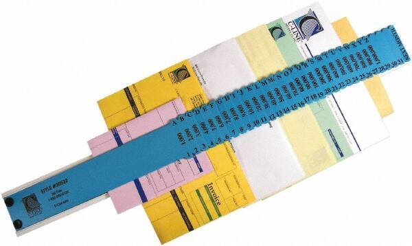 C-LINE - 8-1/2 x 11", Letter Size, Blue, Indexed Sorters - Eagle Tool & Supply