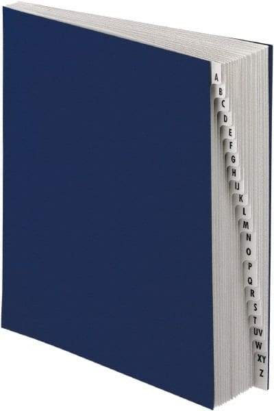 Pendaflex - 8-1/2 x 11", Letter Size, Dark Blue, A-Z Indexed Expanding Files - Eagle Tool & Supply