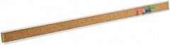 Quartet - 18" Wide x 1" High Cork Bulletin Bar - Brown - Eagle Tool & Supply