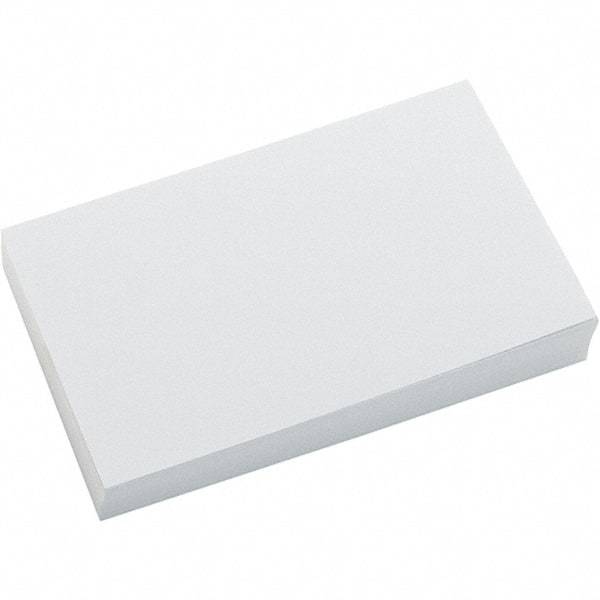 UNIVERSAL - 100 Index Cards - 3 x 5" - Eagle Tool & Supply