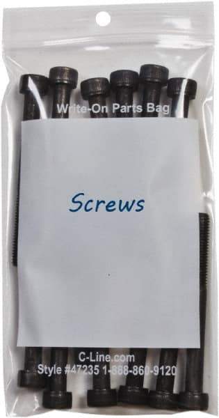 C-LINE - 3 x 7.3", 2 mil Self-Seal Reclosable Bags - Clear - Eagle Tool & Supply