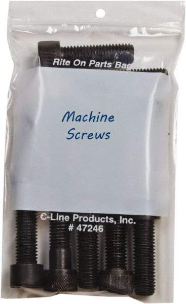 C-LINE - 4 x 10-7/8", 2 mil Self-Seal Reclosable Bags - Clear - Eagle Tool & Supply