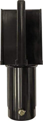 Banner Stakes - 5.54" High x 2" Long x 2" Wide Barrier Receiver Head - Plastic, Matte Finish, Black, Use with Banner Stakes Plus Stanchion - Eagle Tool & Supply