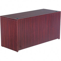 ALERA - 59.13" Long x 29.63" High x 23.63" Deep, Credenza - Mahogany (Color), Woodgrain Laminate - Eagle Tool & Supply