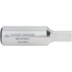 Hassay-Savage - 1/4" Hexagon Rotary Broach - 3/8" Depth of Cut, 1/2" Shank - Eagle Tool & Supply