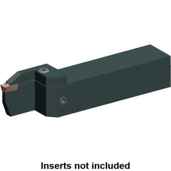 Kennametal - Left Hand Cut, 44mm Max Workpc Diam, EG0300M03P02 Insert, Indexable Cutoff Toolholder - 22mm Max Depth of Cut, 20mm Shank Width, 20mm Shank Height, 125mm OAL - Eagle Tool & Supply