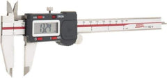 SPI - 0 to 6" Range 0.0005" Resolution, IP54 Electronic Caliper - Stainless Steel with 1.56" Stainless Steel Jaws, 0.001" Accuracy, USB Output - Eagle Tool & Supply