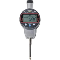 Mitutoyo - 0 to 1" Range, 0.001mm Graduation, Electronic Drop Indicator - Flat Back, Accurate to 0.0001", Metric System, LCD Display - Eagle Tool & Supply