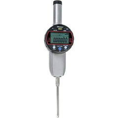 Mitutoyo - 0 to 2" Range, 0.001mm Graduation, Electronic Drop Indicator - Flat Back, Accurate to 0.00025", Inch & Metric System, LCD Display - Eagle Tool & Supply