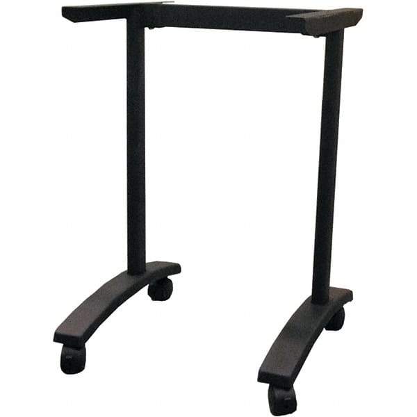 ALERA - 19-3/4" Long x 24-1/2" Wide x 28.38" High Stationary Training Table - Black, Steel - Eagle Tool & Supply