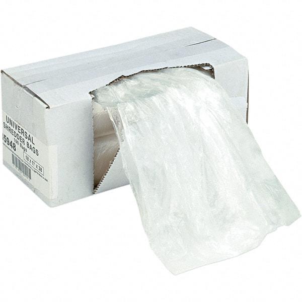 UNIVERSAL - Clear Shredder Waste Bag - Use with Shredder - Eagle Tool & Supply