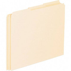 Pendaflex - 8-1/2 x 11" 100 Tabs, Unpunched, Blank Top Tab File Guides - Manila - Eagle Tool & Supply