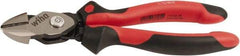 Wiha - 8" OAL, 0.138" Capacity, Cutting Pliers - 0.9" Jaw Length x 0.9" Jaw Width, Soft Grip Handle - Eagle Tool & Supply