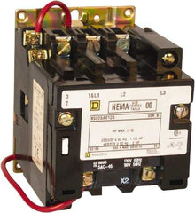 Square D - 2 Pole, 208 Coil VAC at 60 Hz, 18 Amp NEMA Contactor - Open Enclosure, 60 Hz at 208 VAC - Eagle Tool & Supply