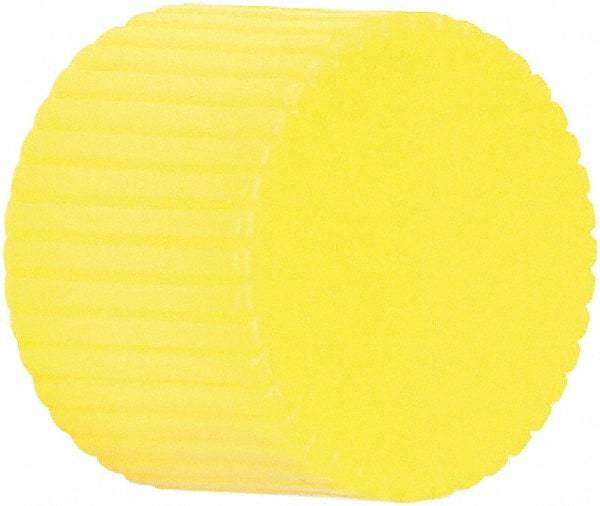 Schneider Electric - Pushbutton Switch Cap - Yellow, Round Button, Illuminated - Eagle Tool & Supply