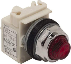 Schneider Electric - 480 VAC Red Lens Indicating Light - Screw Clamp Connector - Eagle Tool & Supply