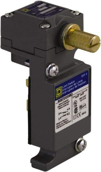 Square D - SPDT, NC/NO, 600 Volt, Screw Terminal, Rotary Head Actuator, General Purpose Limit Switch - Eagle Tool & Supply