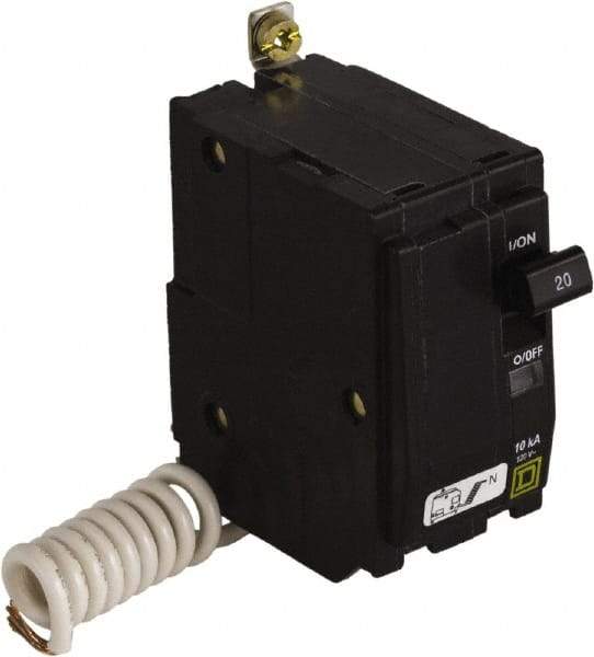 Square D - 20 Amp, 120 VAC, 2 Pole, Bolt On Miniature Circuit Breaker - 14-8 AWG - Eagle Tool & Supply