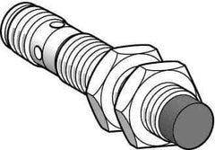 Telemecanique Sensors - NPN, PNP, NO/NC, 4mm Detection, Cylinder, Inductive Proximity Sensor - 4 Wires, IP67, 12 to 24 VDC, M12x1 Thread, 66mm Long - Eagle Tool & Supply