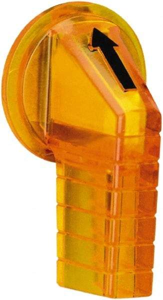 Schneider Electric - 30mm, Amber, Selector Switch Gloved Hand Knob - For Use with 9001K Selector Switches and Harmony 9001K/SK/KX Pushbuttons - Eagle Tool & Supply