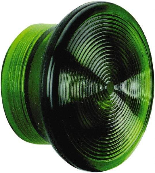 Schneider Electric - Extended Mushroom Head Pushbutton Switch 1-3/8" Knob - Green, Round Button, Illuminated - Eagle Tool & Supply