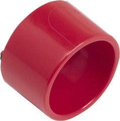 Schneider Electric - Extended Mushroom Head Pushbutton Switch Guard - Red, Round Button, Nonilluminated - Eagle Tool & Supply