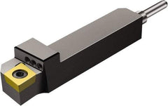 Sandvik Coromant - QS-SCLC, Right Hand Cut, -5° Lead Angle, 12mm Shank Height x 12mm Shank Width, Neutral Rake Indexable Turning Toolholder - 70mm OAL, CCMT 09 T3 08 Insert Compatibility, Series CoroTurn 107 - Eagle Tool & Supply